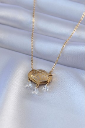 316l çelik Gold Renk Lotus Model Zirkon Taşlı Kadın Kolye 316l çelik Gold Renk Lotus Model Zirkon Taşlı Kadın Kolye