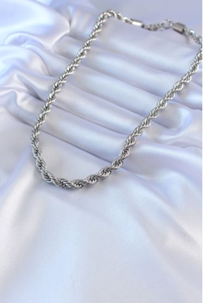 316l çelik Gümüş Renk Burgu Model 45 Cm Kadın Kolye 316l çelik Gümüş Renk Burgu Model 45 Cm Kadın Kolye