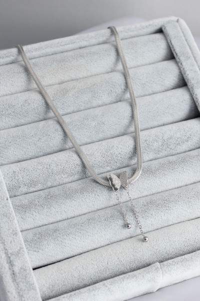 316l çelik Gümüş Renk İtalyan Zincir Model Simli Kelebek Figür Kadın Kolye 316l çelik Gümüş Renk İtalyan Zincir Model Simli Kelebek Figür Kadın Kolye