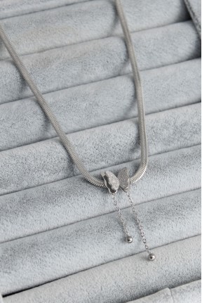 316l çelik Gümüş Renk İtalyan Zincir Model Simli Kelebek Figür Kadın Kolye 316l çelik Gümüş Renk İtalyan Zincir Model Simli Kelebek Figür Kadın Kolye
