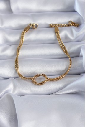 316l çelik Gold Renk Düğüm Model Kadın Bileklik 316l çelik Gold Renk Düğüm Model Kadın Bileklik