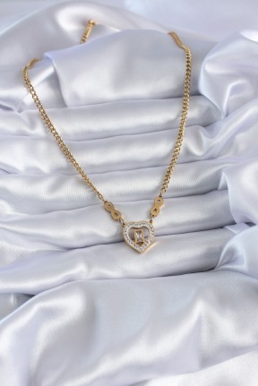 316l çelik Gold Renk Zirkon Taşlı Kalp Model Sonsuzluk Detay Kadın Kolye 316l çelik Gold Renk Zirkon Taşlı Kalp Model Sonsuzluk Detay Kadın Kolye