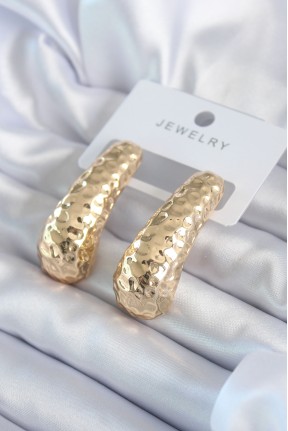 Gold Renk İşleme Detay Pirinç Kadın Küpe Gold Renk İşleme Detay Pirinç Kadın Küpe