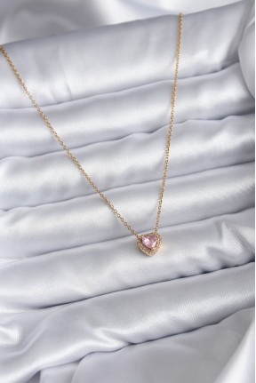 316l çelik Zincir Gold Renk Pembe Zirkon Taşlı Charm Kadın Kolye 316l çelik Zincir Gold Renk Pembe Zirkon Taşlı Charm Kadın Kolye