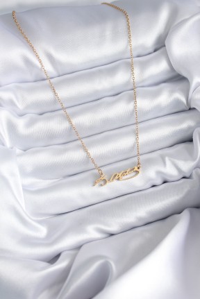 316l çelik Zincir Gold Renk Atatürk İmzası Model Kadın Kolye 316l çelik Zincir Gold Renk Atatürk İmzası Model Kadın Kolye