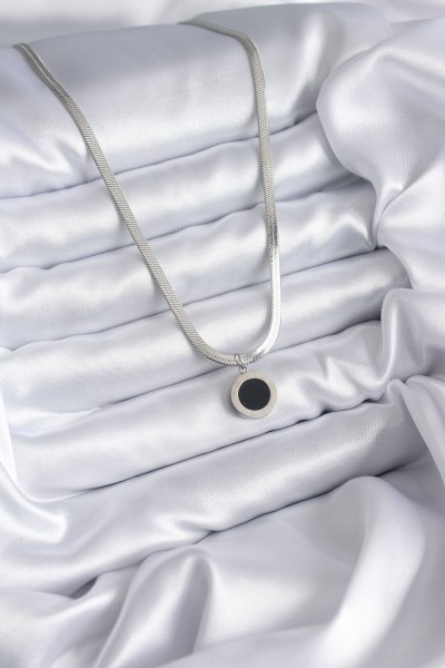 316l çelik Gümüş Renk İtalyan Zincir Model İşleme Detay Kadın Kolye 316l çelik Gümüş Renk İtalyan Zincir Model İşleme Detay Kadın Kolye