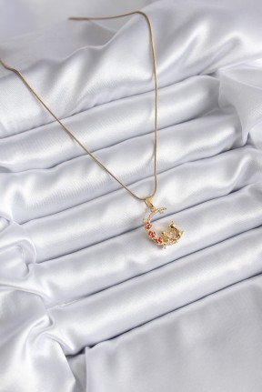 316l çelik Gold Renk Hilal Kedi Model Zirkon Taşlı Detay Kadın Kolye 316l çelik Gold Renk Hilal Kedi Model Zirkon Taşlı Detay Kadın Kolye