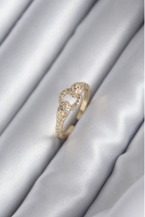 Pirinç Gold Renk Zirkon Taşlı Yılan Model Kadın Yüzük Pirinç Gold Renk Zirkon Taşlı Yılan Model Kadın Yüzük
