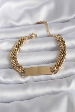316l çelik Gold Renk İsim Yazılabilir Plaka Model Kadın Bileklik 316l çelik Gold Renk İsim Yazılabilir Plaka Model Kadın Bileklik
