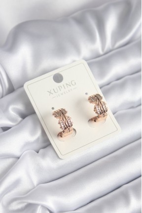 Xuping Model Zirkon Taşlı Halka Kadın Küpe Xuping Model Zirkon Taşlı Halka Kadın Küpe