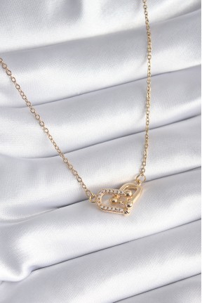 316l çelik Gold Renk Zirkon Taşlı Model Kadın Kolye 316l çelik Gold Renk Zirkon Taşlı Model Kadın Kolye