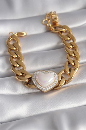 316l çelik Gold Renk Pembe 3d Kalp Model Zirkon Taşlı Kadın Bileklik 316l çelik Gold Renk Pembe 3d Kalp Model Zirkon Taşlı Kadın Bileklik