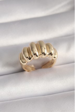 Pirinç Gold Renk Kadın Yüzük Pirinç Gold Renk Kadın Yüzük