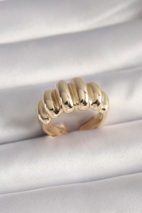 Pirinç Gold Renk Kadın Yüzük Pirinç Gold Renk Kadın Yüzük
