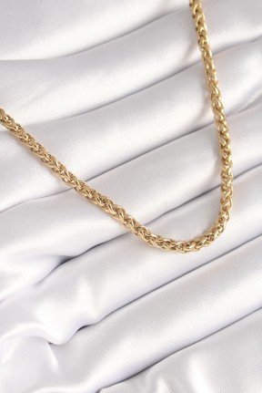 316l çelik Gold Renk Burgu Zincir Model Kadın Kolye 316l çelik Gold Renk Burgu Zincir Model Kadın Kolye