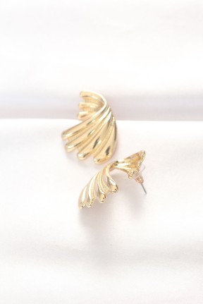 Pirinç Gold Renk Küpe Pirinç Gold Renk Küpe