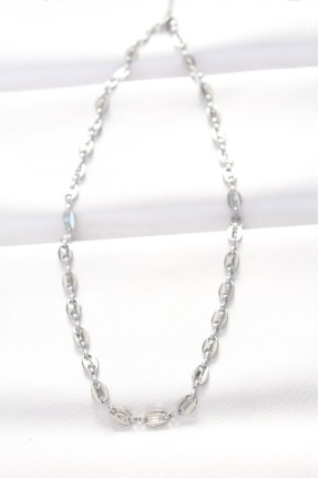 316l çelik Silver Renk Gemici Zincir Kolye 316l çelik Silver Renk Gemici Zincir Kolye