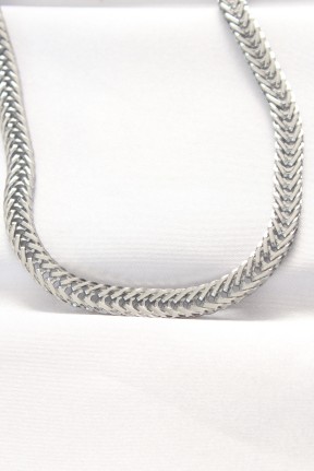 316l çelik Silver Renk Balık Sırtı Zincir Kolye 316l çelik Silver Renk Balık Sırtı Zincir Kolye