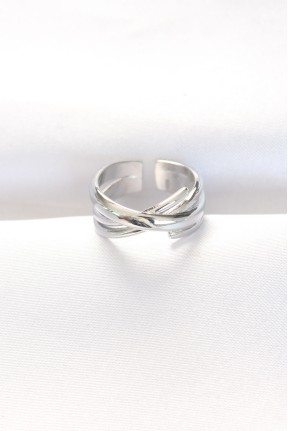 Kalın Silver Renk Ayarlanabilir Yüzük Kalın Silver Renk Ayarlanabilir Yüzük