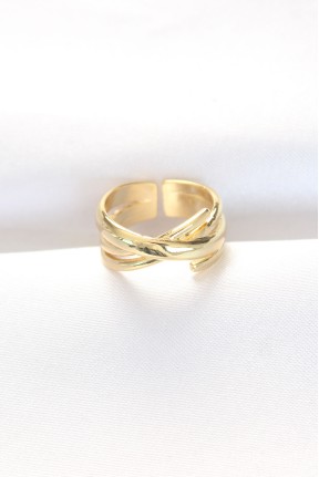 Kalın Gold Renk Ayarlanabilir Yüzük Kalın Gold Renk Ayarlanabilir Yüzük
