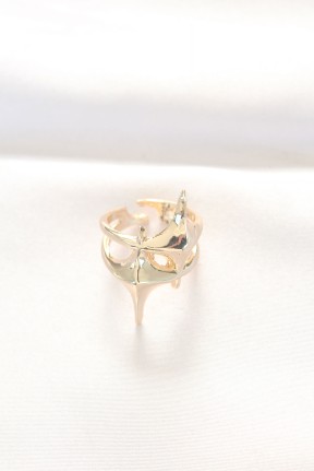 Yıldız Model Gold Renk Ayarlanabilir Yüzük Yıldız Model Gold Renk Ayarlanabilir Yüzük