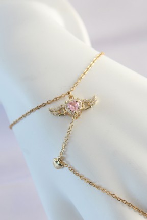 316l çelik Gold Renk Pembe Zirkon Taşlı Kanatlı Kalp Model şahmeran 316l çelik Gold Renk Pembe Zirkon Taşlı Kanatlı Kalp Model şahmeran