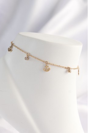 316l çelik Gold Renk Zirkon Taşlı Minimal çapa Tasarımlı Halhal 316l çelik Gold Renk Zirkon Taşlı Minimal çapa Tasarımlı Halhal