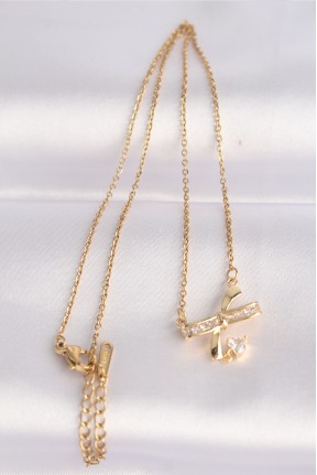 316l çelik Zincir Altın Renk Zirkon Taşlı Kalp Detay Fiyonk Kolye 316l çelik Zincir Altın Renk Zirkon Taşlı Kalp Detay Fiyonk Kolye