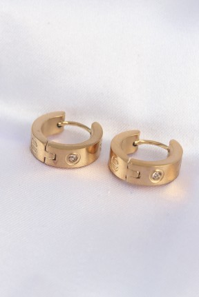 316l çelik Gold Renk Zirkon Taşlı Minimal Model Halka Küpe 316l çelik Gold Renk Zirkon Taşlı Minimal Model Halka Küpe