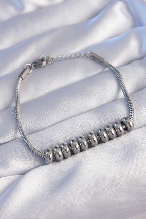 316l çelik Gümüş Renk Oval Figürlü Bileklik 316l çelik Gümüş Renk Oval Figürlü Bileklik