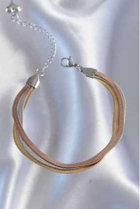 316l çelik Renkli İtalyan Zincir Model çoklu Bileklik 316l çelik Renkli İtalyan Zincir Model çoklu Bileklik