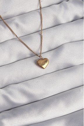 316l çelik Gold Renk Kalp Model Love Kolye 316l çelik Gold Renk Kalp Model Love Kolye