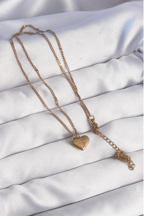 316l çelik Gold Renk Kalp Model Love Kolye 316l çelik Gold Renk Kalp Model Love Kolye