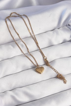 316l çelik Gold Renk Kalp Model Love Kolye 316l çelik Gold Renk Kalp Model Love Kolye