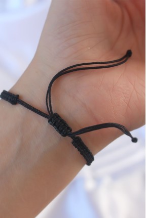 Gümüş Renk Zirkon Taşlı Taç Figür Makrome Bileklik