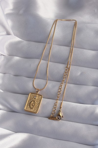 316l çelik Zincir Gold Renk Zirkon Taşlı Göz Figür Tarot Kolye 316l çelik Zincir Gold Renk Zirkon Taşlı Göz Figür Tarot Kolye