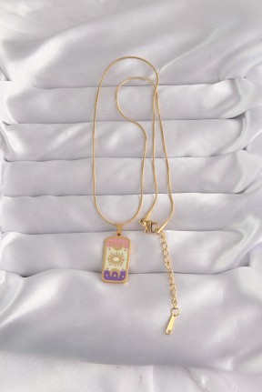 316l çelik Gold Renk Karışık Mineli Ay Figür Tarot Kolye 316l çelik Gold Renk Karışık Mineli Ay Figür Tarot Kolye
