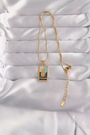 316l çelik Gold Renk Karışık Mineli El Figür Tarot Kolye 316l çelik Gold Renk Karışık Mineli El Figür Tarot Kolye
