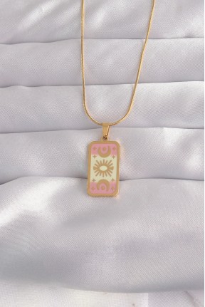 316l çelik Gold Renk Karışık Mineli Ay Figür Tarot Kolye 316l çelik Gold Renk Karışık Mineli Ay Figür Tarot Kolye