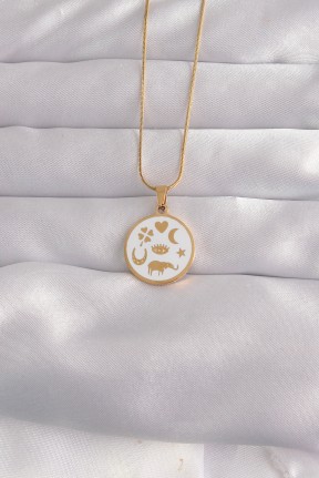 316l çelik Gold Renk Beyaz Mineli Karışık Figürlü Tarot Kolye 316l çelik Gold Renk Beyaz Mineli Karışık Figürlü Tarot Kolye