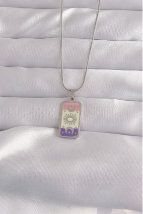 316l çelik Gümüş Renk Karışık Mineli Ay Figür Tarot Kolye 316l çelik Gümüş Renk Karışık Mineli Ay Figür Tarot Kolye