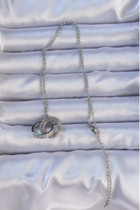 316l çelik Gümüş Renk Zirkon Taşlı Kolye 316l çelik Gümüş Renk Zirkon Taşlı Kolye