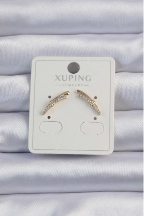 Xuping Gold Renk Zirkon Taşlı Küpe Xuping Gold Renk Zirkon Taşlı Küpe