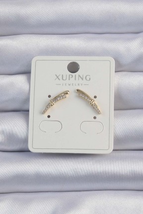 Xuping Gold Renk Zirkon Taşlı Küpe Xuping Gold Renk Zirkon Taşlı Küpe