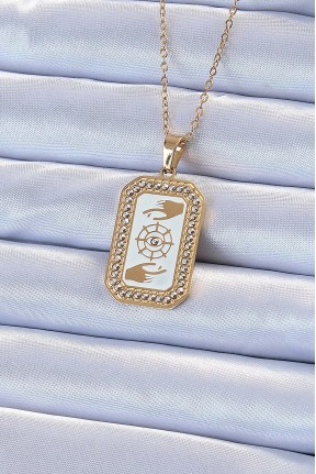 316l çelik Zincir Altın Renk Mineli Zirkon Taşlı Göz Figür Tarot Kolye 316l çelik Zincir Altın Renk Mineli Zirkon Taşlı Göz Figür Tarot Kolye
