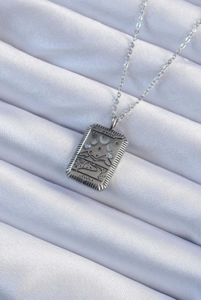 316l çelik Zincir Eskitme Gümüş Renk Ay Figürlü Tarot Kolye 316l çelik Zincir Eskitme Gümüş Renk Ay Figürlü Tarot Kolye