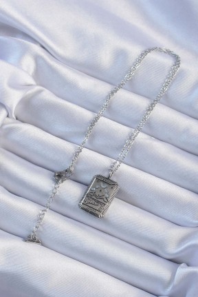 316l çelik Zincir Eskitme Gümüş Renk Ay Figürlü Tarot Kolye 316l çelik Zincir Eskitme Gümüş Renk Ay Figürlü Tarot Kolye