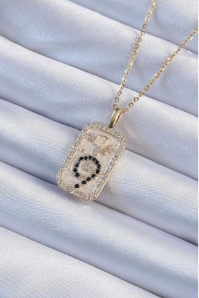 316l çelik Zincir Altın Renk Zirkon Taşlı Minimal Papatya Figürlü Tarot Kolye 316l çelik Zincir Altın Renk Zirkon Taşlı Minimal Papatya Figürlü Tarot Kolye