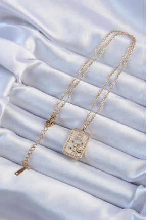 316l çelik Zincir Altın Renk Zirkon Taşlı Aslan Figürlü Tarot Kolye 316l çelik Zincir Altın Renk Zirkon Taşlı Aslan Figürlü Tarot Kolye