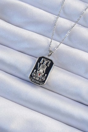 316l çelik Zincir Gümüş Renk Siyah Mineli Tarot Kolye 316l çelik Zincir Gümüş Renk Siyah Mineli Tarot Kolye